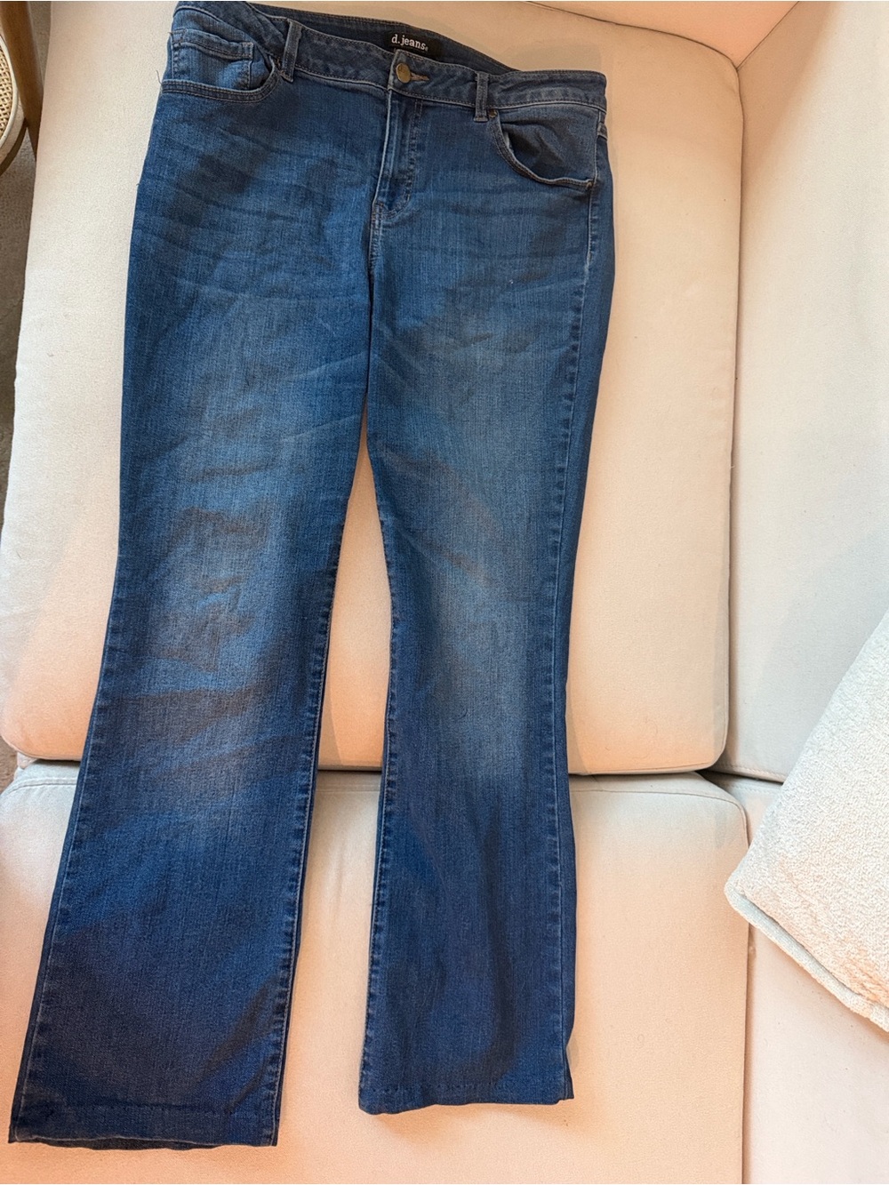 D. Jeans Women's Dark Blue Wide Leg Jeans